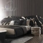 Sleepy Bum Classic Wingback Bed Luxury Solid wood bedroom set with two bedside table - view 10