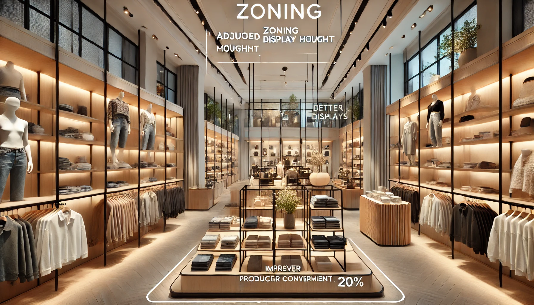 render of a boutique retail store in Bangalore with a reconfigured zoning layout for better product display flow 2 Retail & Commercial Interior Fit-Outs - Image 1