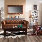 Chesterfield leather Sofa 3 Seater Sofa High quality short wooden legs - view 8