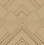 Aura BM-501 Art Deco Inlay Wall Panel by Crosby