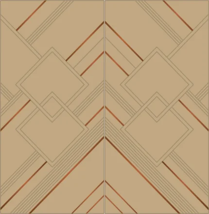 Aura BM-501 Art Deco Inlay Wall Panel by Crosby