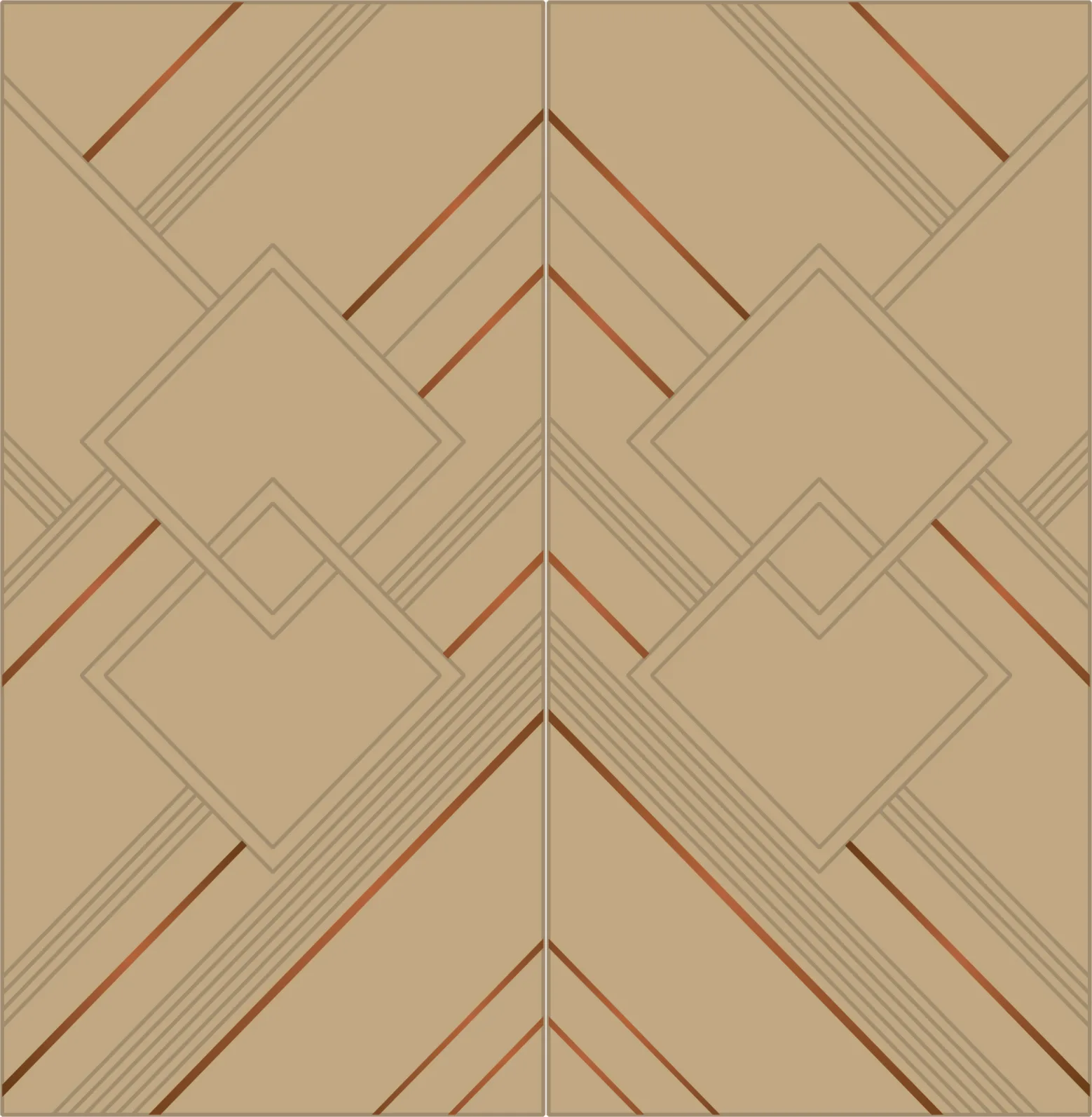 crosby-aura-bm-501 Aura BM-501 Art Deco Inlay Wall Panel by Crosby