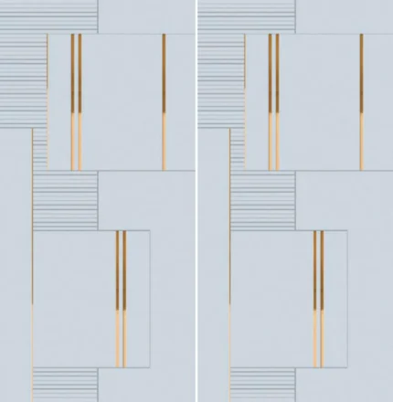 Aura BM-504 Staggered Line Inlay Wall Panel by Crosby