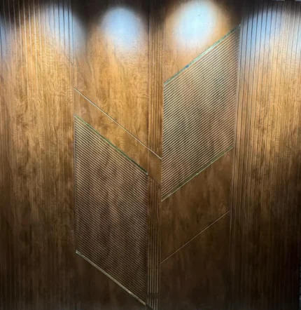 Aura BM-603 Wood Chevron Wall Panel by Crosby