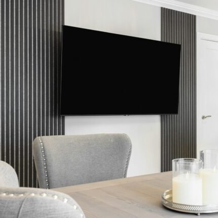 Floating TV Unit with Back Panel by Crosby