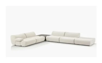 Ivory Corner Modular Sofa by Crosby