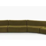Moss Curve Modular Sofa by Crosby