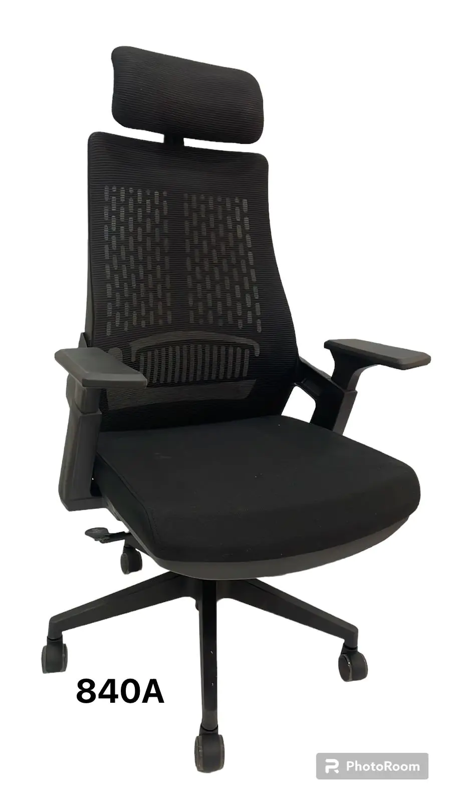 2023/01/1000002529.jpg Crosby Neo High Back Ergonomic Office Chair with Adjustable Arms Tilt Lock Mechanism in Black colour - Image 1