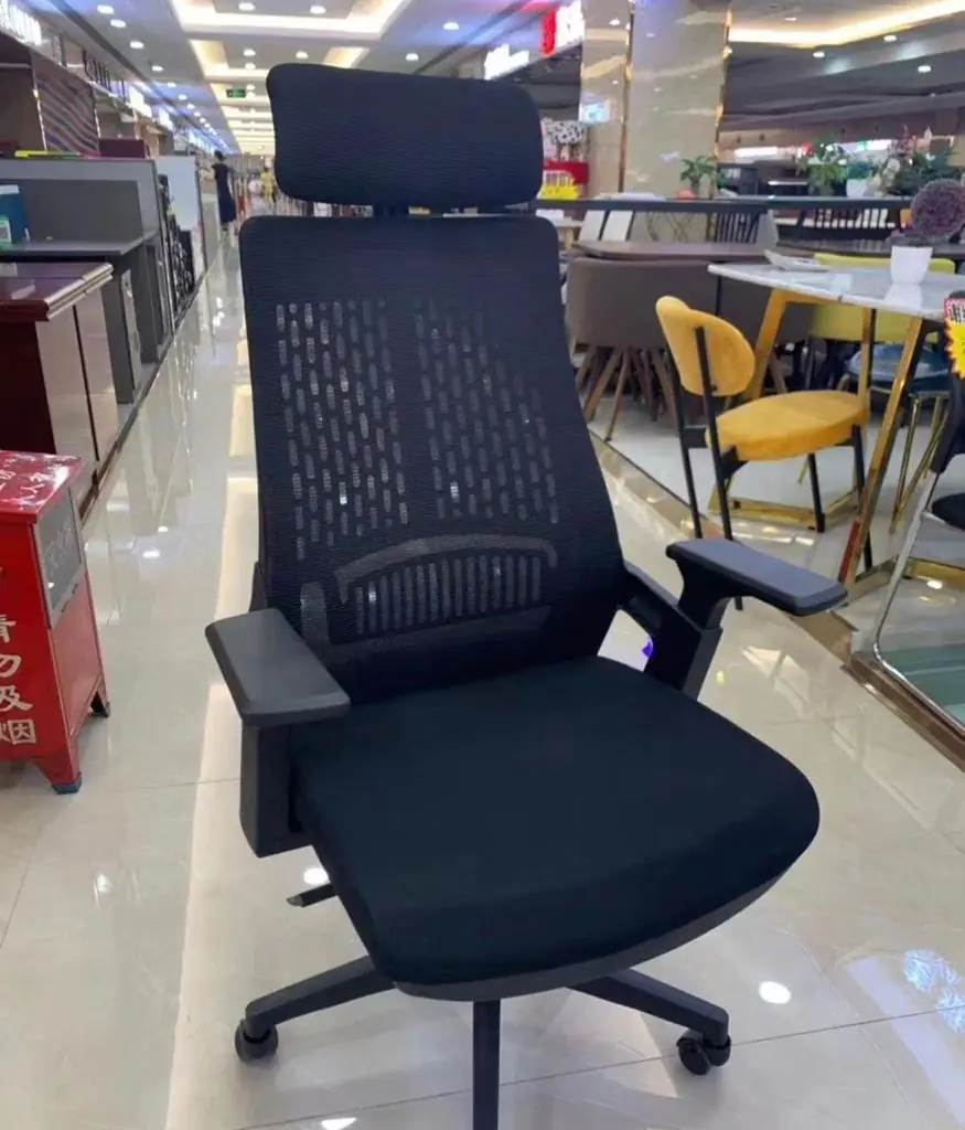 Crosby Neo High Back Ergonomic Office Chair with Adjustable Arms Tilt Lock Mechanism in Black colour - Image 3