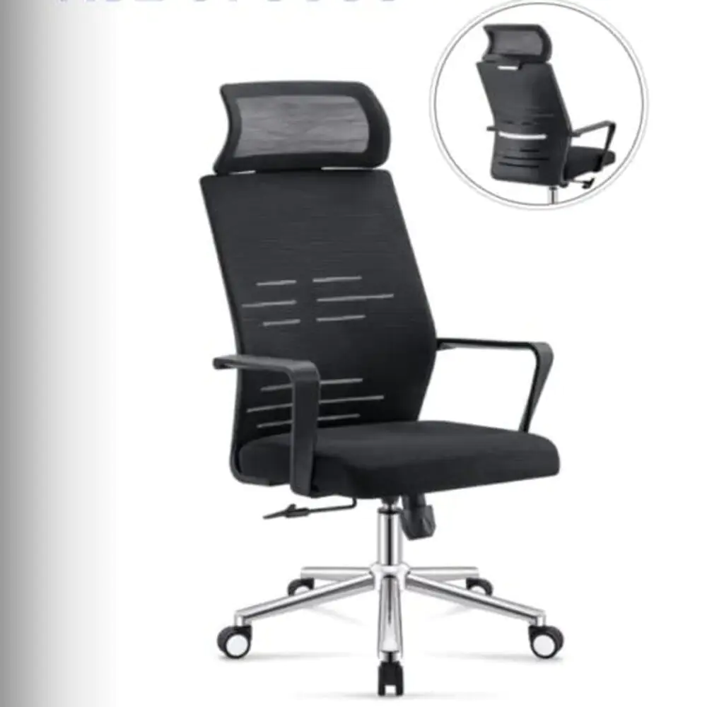 2023/01/1000384504.jpg SOHO Office Chair with Height Adjustable Headrest Mesh - Image 1