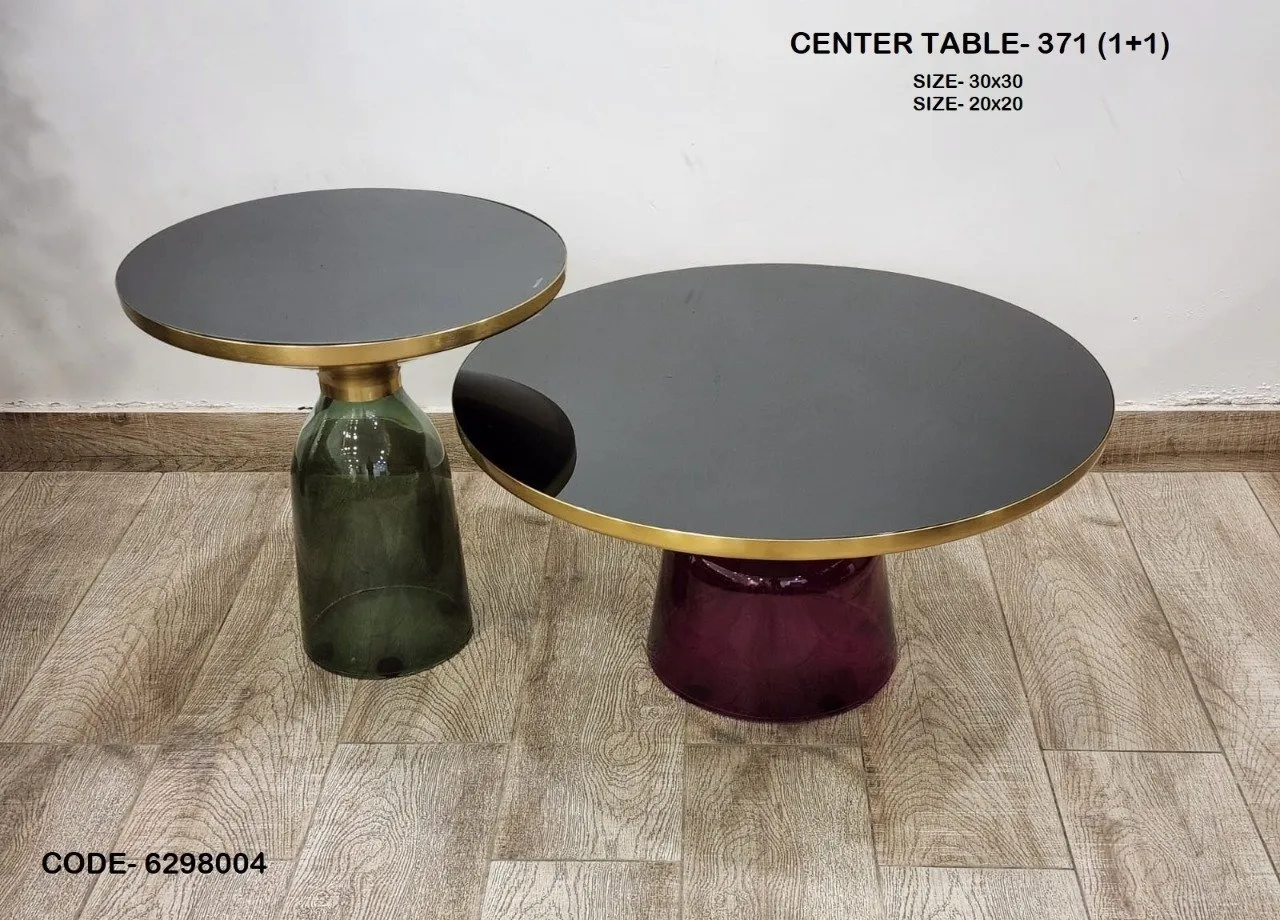 Bell Table: Handcrafted Glass and Brass Coffee Table - Image 2