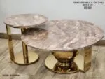 Roxy Stainless Steel And Glass Top Coffee Table - Image 5