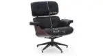 Lounge Chair Modern Chair Classic Design Leather Palisander Wood - Image 7