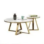 Lennox Ciruclar Marble Coffee Table - Image 5