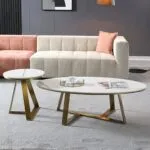 Lennox Ciruclar Marble Coffee Table