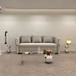 Genshin Gold Stainless Steel And Acrylic Top Coffee Table - Image 3