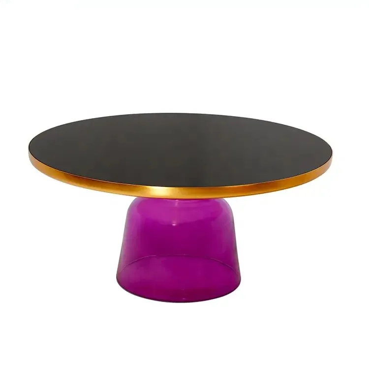 Bell Table: Handcrafted Glass and Brass Coffee Table - Image 6