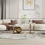 Roxy Stainless Steel And Glass Top Coffee Table - Image 2