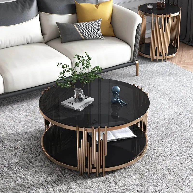 1000127407.jpg Tanner Stainless Steel And Glass Top Coffee Table - Image 1