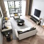 Tanner Stainless Steel And Glass Top Coffee Table - Image 3