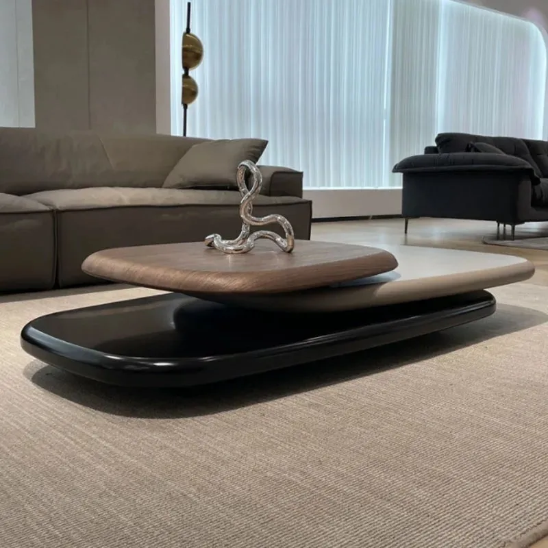 1000127429.jpg Wabi Sabi Collection Center Table Nordic Style Living Room Acrylic Engineered and Solid Wood - Image 1