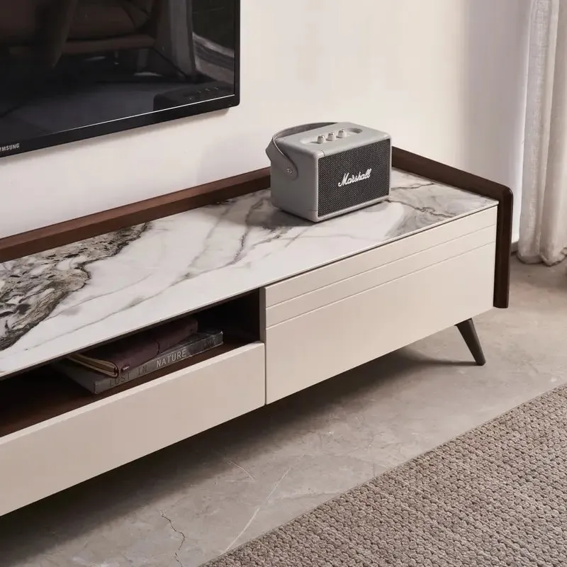 1000128145.jpg Modern TV Unit - Plank Unit Engineered Wood 2 Door Entertainment Unit and TV Stand (Wotan Oak and White) - Image 1