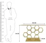 Black Marble and Gold Butterfly Console Table with French Designer Look! - Image 5