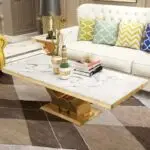 Coffee Table with Marble on Top for Living Room - Image 4