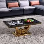 Coffee Table with Marble on Top for Living Room - Image 3