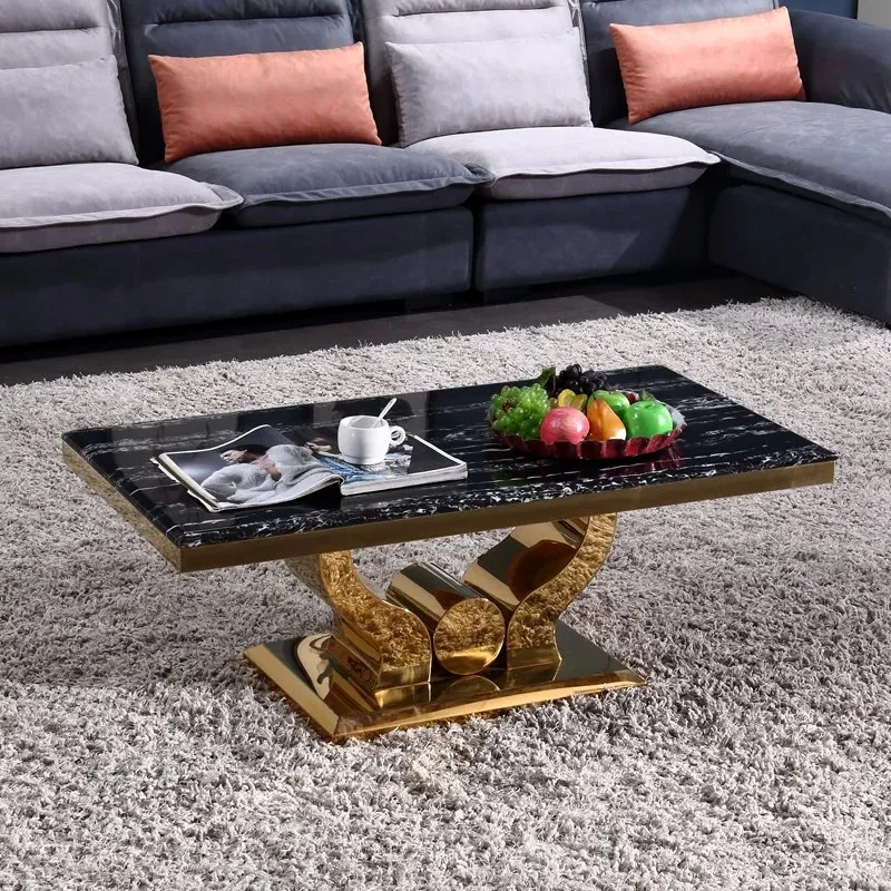 Coffee Table with Marble on Top for Living Room - Image 3