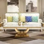Coffee Table with Marble on Top for Living Room