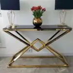 Modern design hot selling metal console table home furniture console table