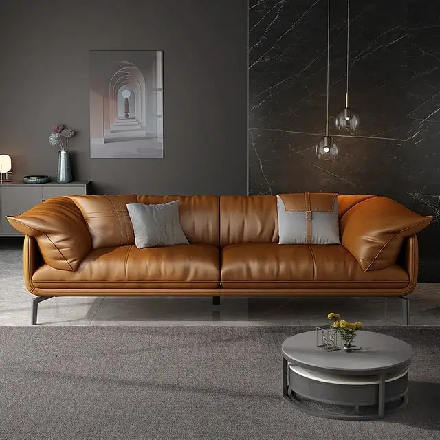 Lexis Luxurious PU Leather Sofa: Elegant 5-Seater Living Room - Image 2