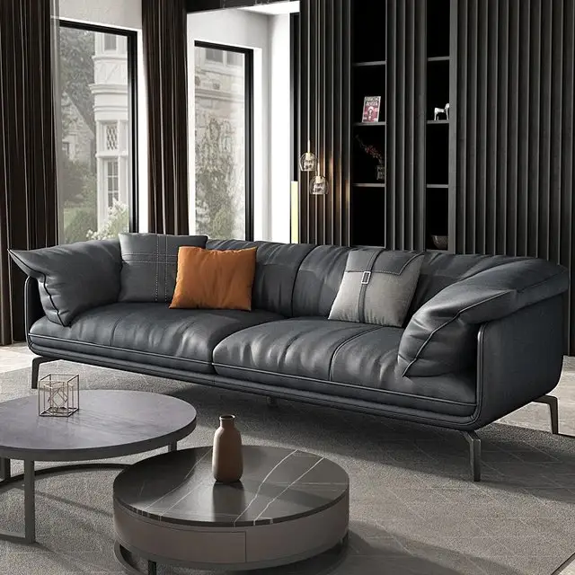 Lexis Luxurious PU Leather Sofa: Elegant 5-Seater Living Room - Image 3