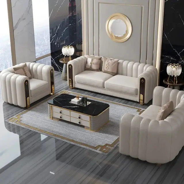 Alexander White 5-Seater Sofa Set - Image 5