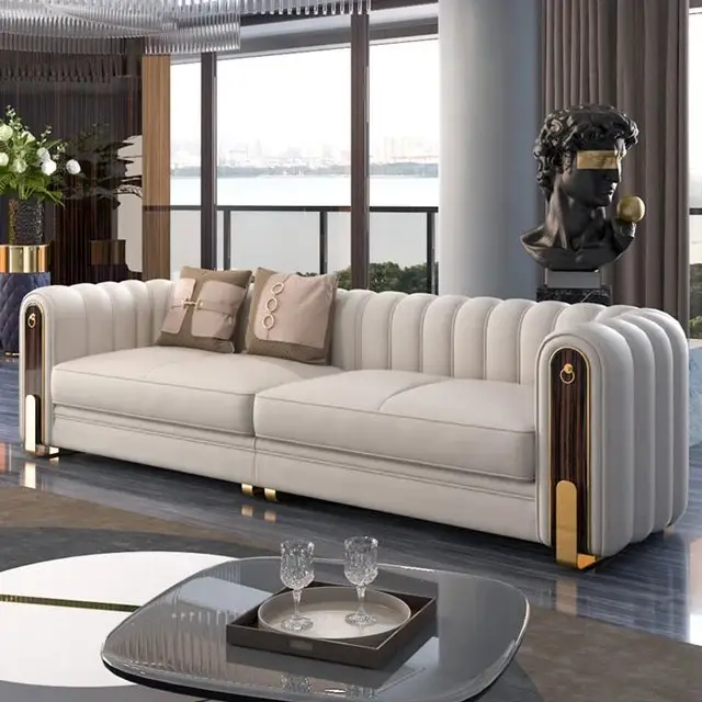 1000040274.jpg Alexander White 5-Seater Sofa Set - Image 1