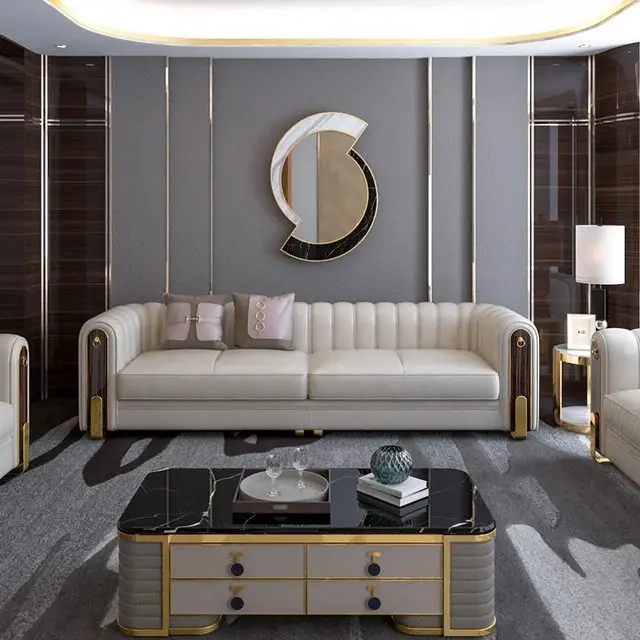 Alexander White 5-Seater Sofa Set - Image 6