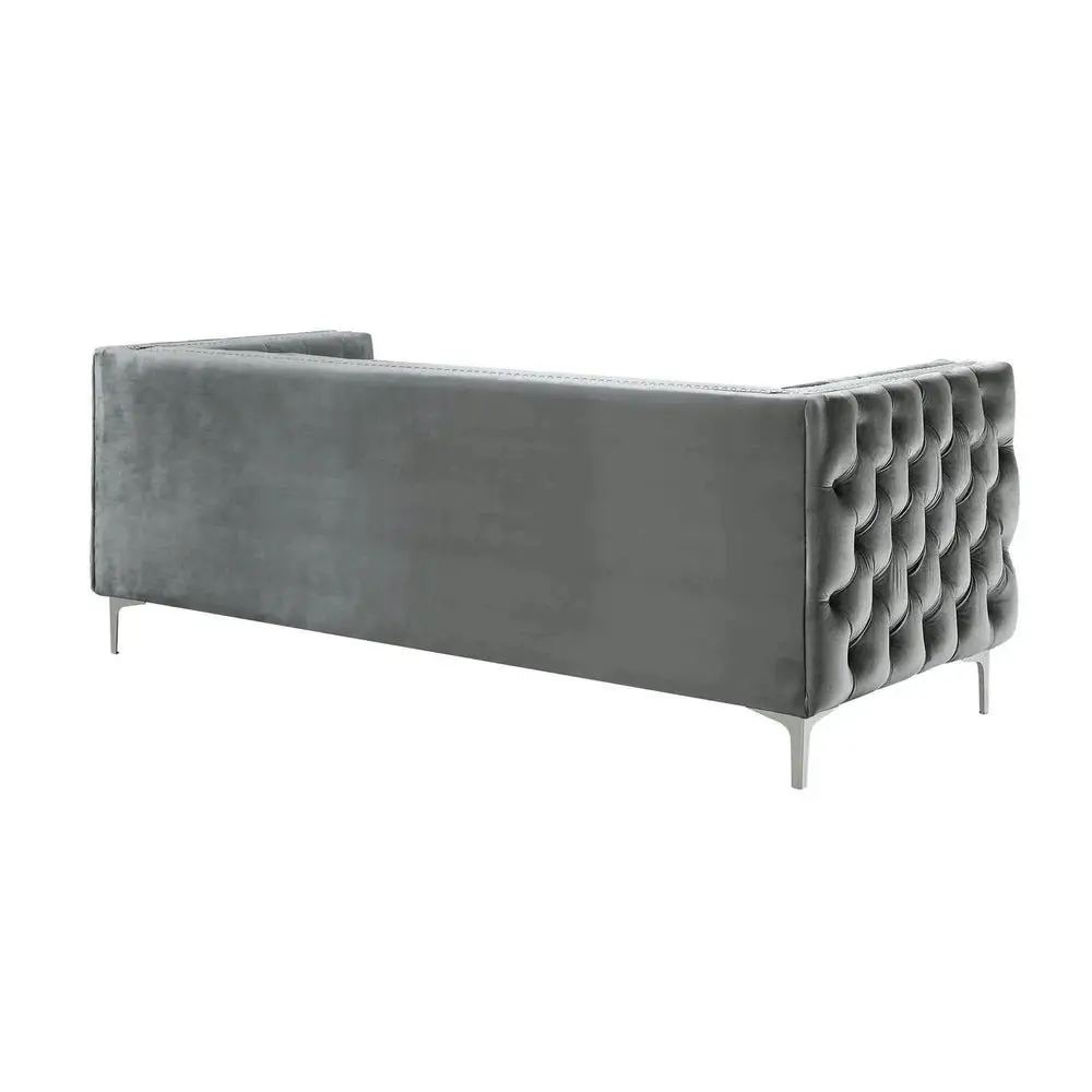 Chika Chesterfield Upholstered Velvet Sofa - Image 15