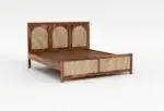 Sifra Sheesham Wood and Cane Bed: Elegant, Durable & Comfort-Enhancing Design - Image 3