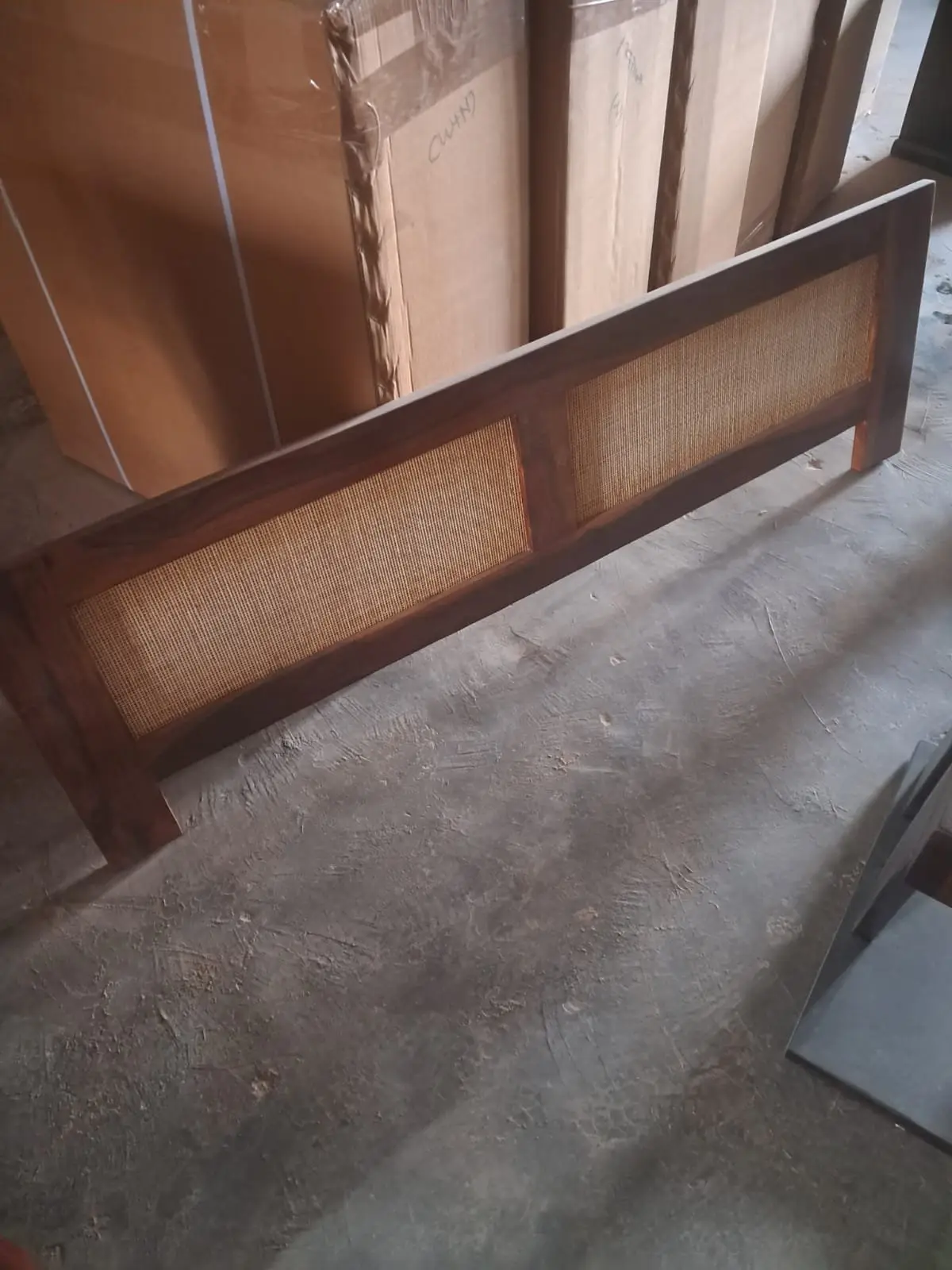 Chitti Sheesham Rattan bed - Image 5