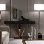 White Hall Elegant Modernity: The Luxe Gold Rectangular Console Table - Image 3
