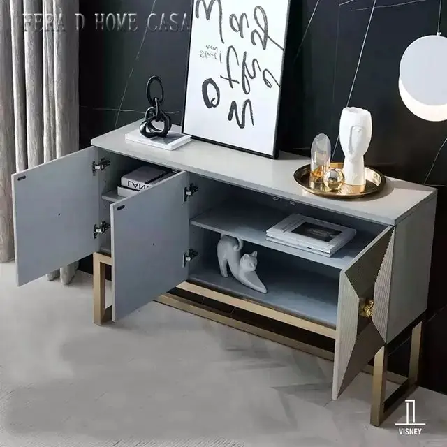 Ferra D HomeCasa: The Ultimate Sideboard for Sophisticated Storage and Style | Stainless steel legs - Image 3