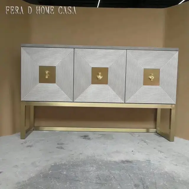 Ferra D HomeCasa: The Ultimate Sideboard for Sophisticated Storage and Style | Stainless steel legs - Image 5