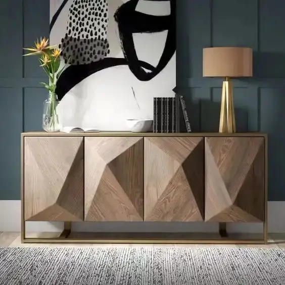 1000047485.jpg Marvel HomeCasa: The Ultimate Sideboard for Sophisticated Storage and Style | Stainless steel legs - Image 1
