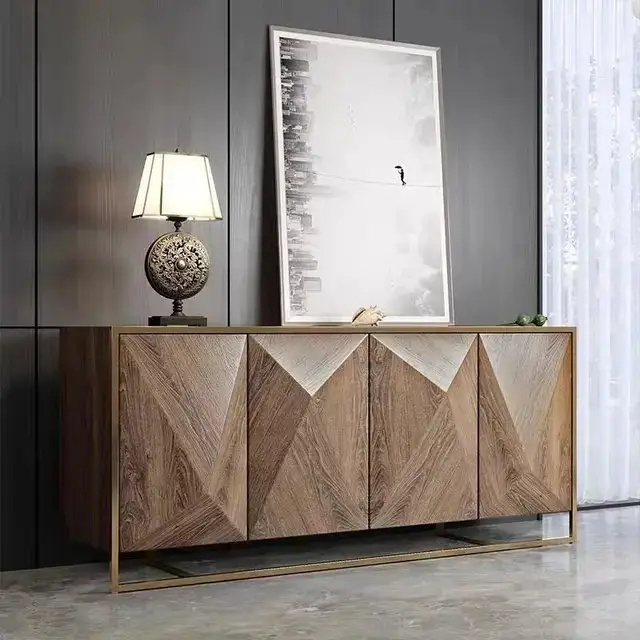 Marvel HomeCasa: The Ultimate Sideboard for Sophisticated Storage and Style | Stainless steel legs - Image 4