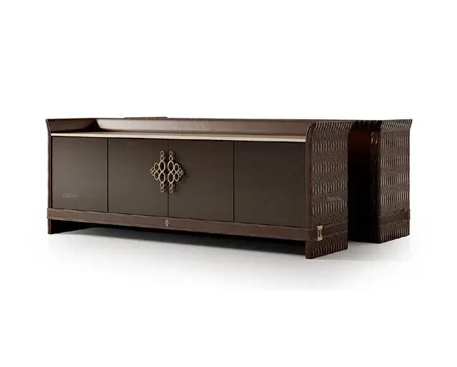 Scorpion Sideboard Unit High Gloss sideboard cabinet with Stainless Steel Base - Image 4