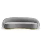Walmont Luxurious Velvet Sofa: Elegant 5-Seater Living Room Set - Image 3