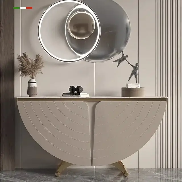 Libra Side Board Cabinet Bar Unit | Wooden sideboard | Golden Leg - Image 6