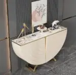 Libra Side Board Cabinet Bar Unit | Wooden sideboard | Golden Leg - Image 3