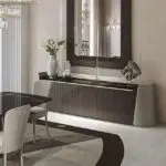 Alex Bar Unit PU Leather sideboard cabinet | minimalist sideboard
